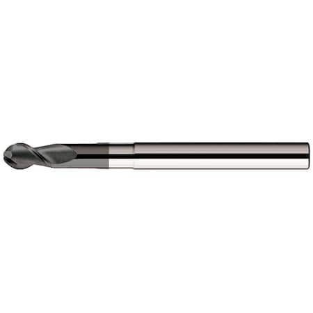 Mastercut Tool Corp. 2x2x4x63 4FL Ball 15° Helix High Speed Mould Endmill, PowerA 537-402-1